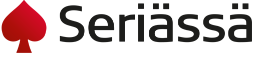 Seriässä logo musta teksti ilman slogania